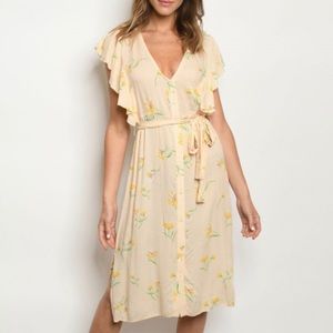 Sale! Peach Floral dress